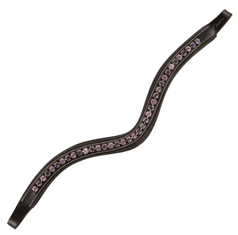 Saphire and violet Bling Browband