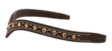 Black and Gold Bling Browband